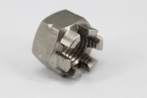 Гайка М16х2 корончатая нерж.А2 DIN935 нерж.