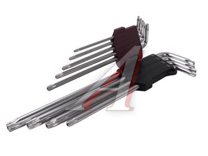 Набор ключей TORX T10H-Т50H Г-образных удлиненных 9 предметов THORVIK TTKL9S