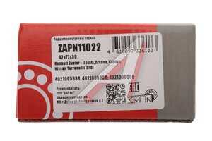 Подшипник ступицы RENAULT Duster (10-) задней ЗАП №1 ZAPN11022, 402109533R/4321000Q0E/8671095500