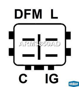 Регулятор HONDA напряжения генератора KRAUF ARM3850AD, RM3853A, 31150-P2E-A01