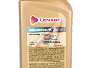 Масло моторное LEMARC QUALARD NEO HK 5W40 1л 12510301, LEMARC 5W40