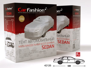Тент на автомобиль (XL) 520х185х150см Sedan F plus CARFASHION 42126