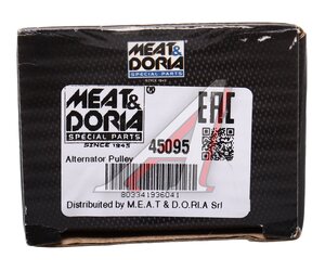 Шкив AUDI A2 (05-) генератора MEAT&DORIA 45095, 045903119A