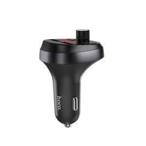 Устройство зарядное в прикуриватель с трансмиттером (bluetooth,hands free) HOCO E41 black