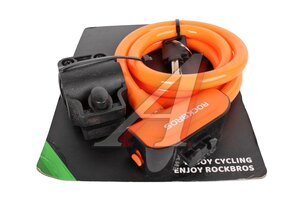 Замок велосипедный противоугонный 100см оранжевый ROCKBROS RKS515-OR