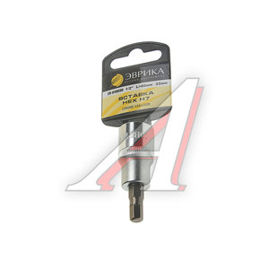 Бита-головка 1/2" HEX H7х22мм L=60мм с держателем ЭВРИКА ER-94803H