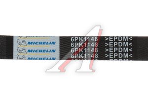 Ремень приводной поликлиновой 6PK1148 FIAT Ducato (98-) MICHELIN 6PK1148, 93196383