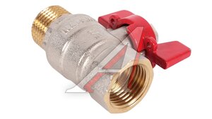Кран шаровой 1/2" ROMMER ВН/НР ручка бабочка RBV-0004-0210215