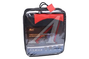 Авточехлы универсальные экокожа черно-красные (11 предм.) Elite KRAFT KT 835635