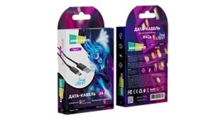 Кабель iPhone (5-) 2.4A 1м MORE CHOICE K42i Black