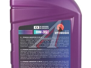 Масло моторное OTOMOSHI INNOVATION C3 0W30 1л MF218651, OTOMOSHI 0W30