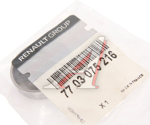 Заглушка RENAULT Megane (03-) (1.6) головки блока OE 7703075216