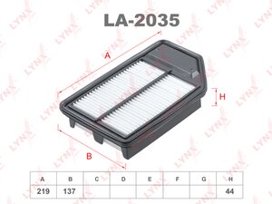 Фильтр воздушный HONDA Jazz (03-) LYNX LA2035