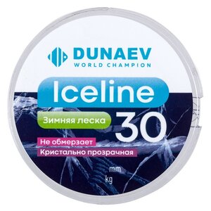 Леска DUNAEV ICE LINE 30m 0.10мм 940312, DVF011