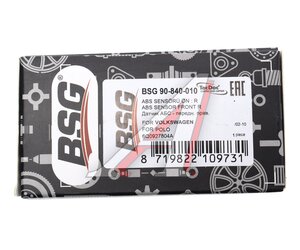 Датчик АБС VW Golf (14-) AUDI A1 (11-15) колеса переднего правого BSG BSG90840010, 23816, 6Q0927804B