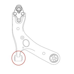 Сайлентблок MAZDA 5 рычага переднего CTR GV0561, CVMZ-21