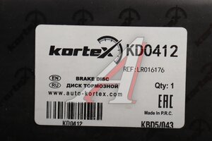 Диск тормозной LAND ROVER Range Rover (12-) передний (1шт.) KORTEX KD0412, LR016176