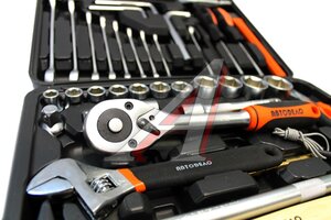 Набор инструментов 41 предмет слесарно-монтажный 1/2" 6-ти гран. (кейс) АВТОДЕЛО 39941, 14239