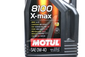 Масло моторное MOTUL 8100 X-MAX LL-01синт.5л 0W40 104533, MOTUL 0W40/104531/104532/104533/112707/112708/113223