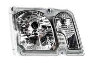 Фара VOLVO FE,FM (05-) левая (с корректором) в сборе DEPO 7731129LLDEM, 20818763/20818765
