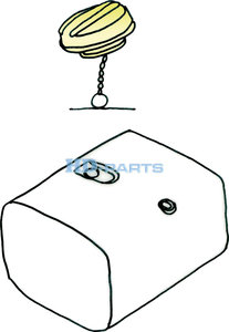 Крышка бака топливного SCANIA 4 series с ключом HD-PARTS 303304, 18089, 1369849