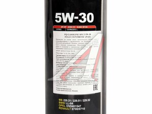 Масло моторное FQ FULLY SYNTHETIC SP/GF-6A/C3 5W30 1л 4580041494120, FQ 5W30