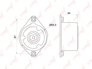 Ролик приводного ремня BMW 3 (E46) натяжителя LYNX PT3152, 534017010, 11287786880