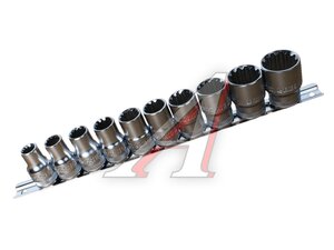 Набор головок 1/2" 10 предметов на планке WHIRLPOWER 254 400010hkm