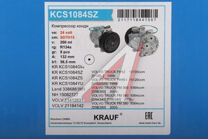Компрессор VOLVO FH12 (93-) кондиционера KRAUF KCS1084SZ, 035.269, 21184142