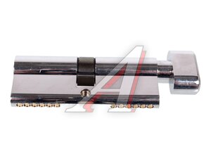 Личинка 2000ZMKnob80(35+10+35) хром 5кл с вертушк. 2000ZMKnob80 CP 5Key