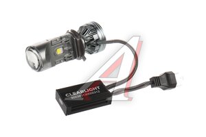Лампа светодиодная 12V H4 P43t MAX VISION 12000lm 6000K бокс (2шт.) CLEARLIGHT CLMVLENS6K-2