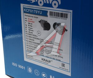 Компрессор FORD Focus (03-07) кондиционера KRAUF KCF0179YU