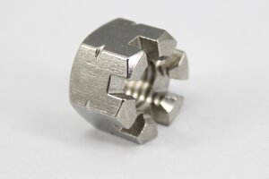 Гайка М10х1.5 корончатая нерж.А2 DIN935 нерж.
