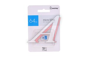 Карта памяти 64GB MicroSD class 10 SMARTBUY SB64GMSDU1BLUE00