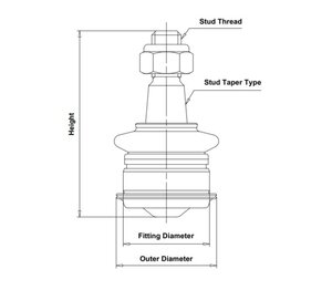 Опора шаровая TOYOTA Avanza (06-) передняя нижняя CTR CB0431, CBT87, 45201-61M00