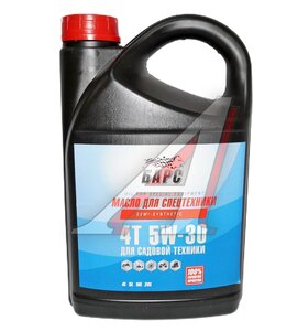 Масло моторное для 4-х тактных двигателей БАРС 5W30 4л 232, БАРС 5W30