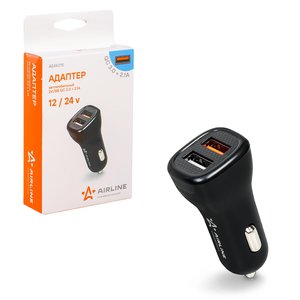 Устройство зарядное в прикуриватель 2USB 12V AIRLINE AEAK015