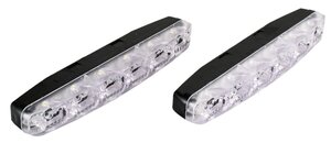 Огни ходовые дневного света 12V комплект ВЫМПЕЛ DRL-HP-6, W-DRL-HP6
