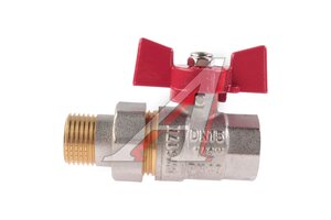 Кран шаровой 1/2" бабочка внутренняя-наружная резьба TST TST.322.03
