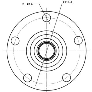 Ступица NISSAN Primera (P12E) передняя ZIKMAR Z89696R, 0282-P12F, 40202-BU000