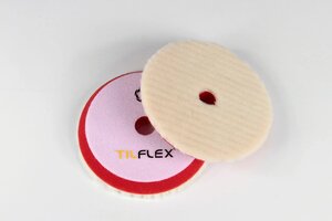 Круг полировальный на липучке 150мм с отверстием шерсть TILFLEX TL77