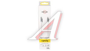 Кабель iPhone (5-)-USB Type C 1.2м 50048