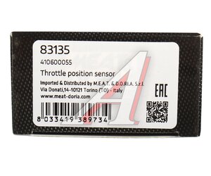Датчик положения заслонки дроссельной CHRYSLER Voyager (99-) MEAT&DORIA 83135, TH264, 04686360