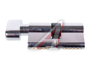 Личинка 2000ZMKnob60(25+10+25) хром 5кл с вертушк. 2000ZMKnob60 CP 5Key