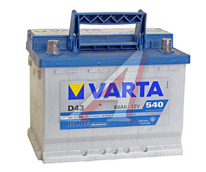 Аккумулятор VARTA Blue Dynamic 60А/ч 6СТ60(1) D43, 560 127 054 313 2