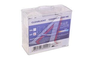 Лампа светодиодная 12V H7 PX26d COMPACT LENS M6 6000lm бокс (2шт.) CLEARLIGHT CLCT60LENSH7-2