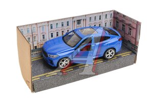 Модель автомобиля BMW X6 металлическая 12см синяя ТЕХНОПАРК X6-12-BU, 342359