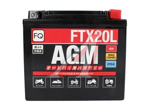 Аккумулятор FQ MOTO AGM 18А/ч 6СТ18 FTX20L-BS