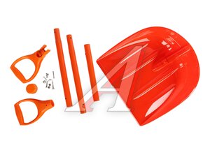Лопата для снега Компакт 141*45*11см оранжевая LBPKN504