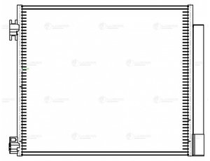 Радиатор кондиционера NISSAN Qashqai (14-) LUZAR LRAC14EA, 92110-00Q0A